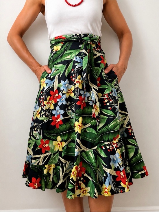 Zara Dresses & Skirts - Zara Flower print skirt like new